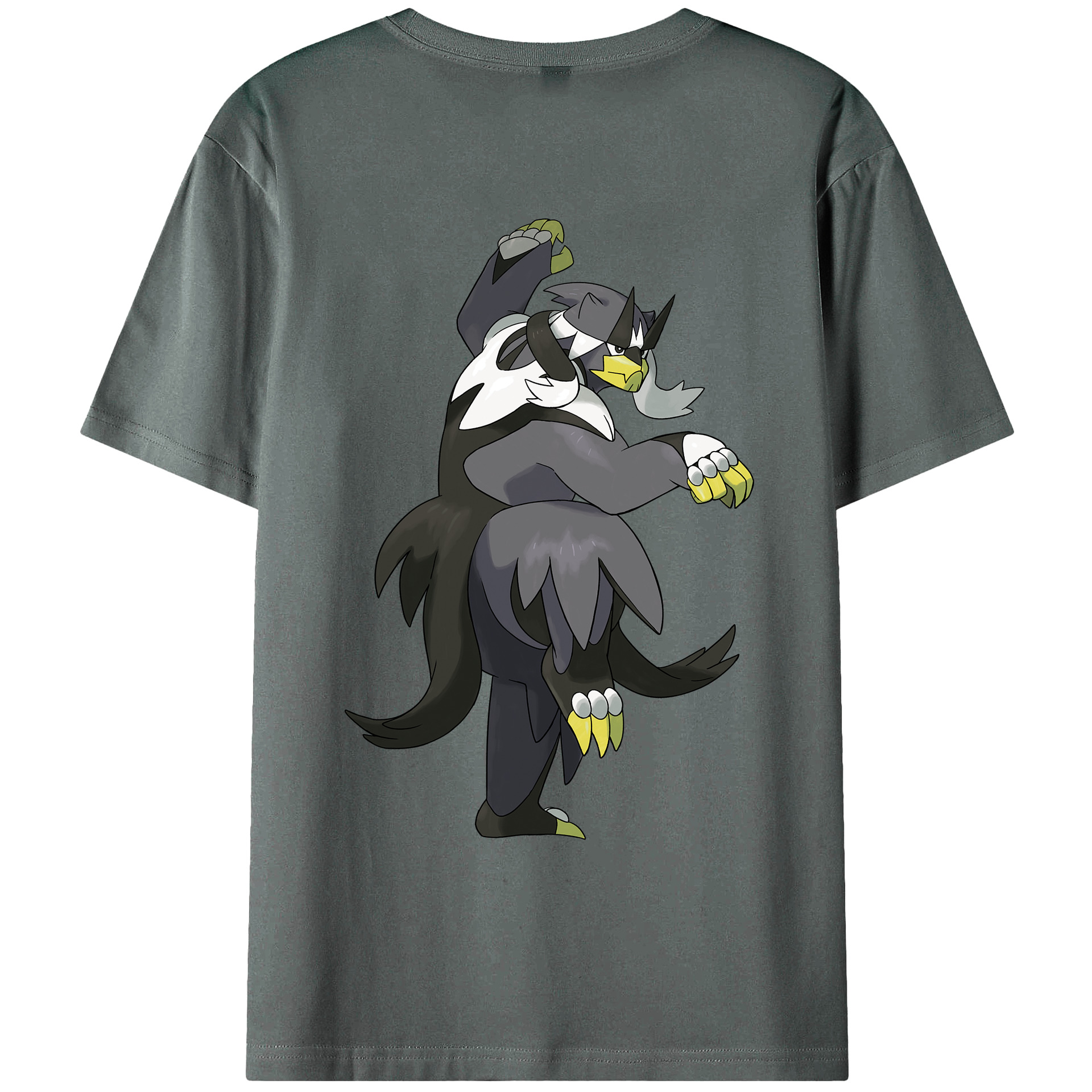 （画像用） ポケットモンスター Pokémon 綿100％ メンズ半袖Tシャツ（バックプリント） 通気性
